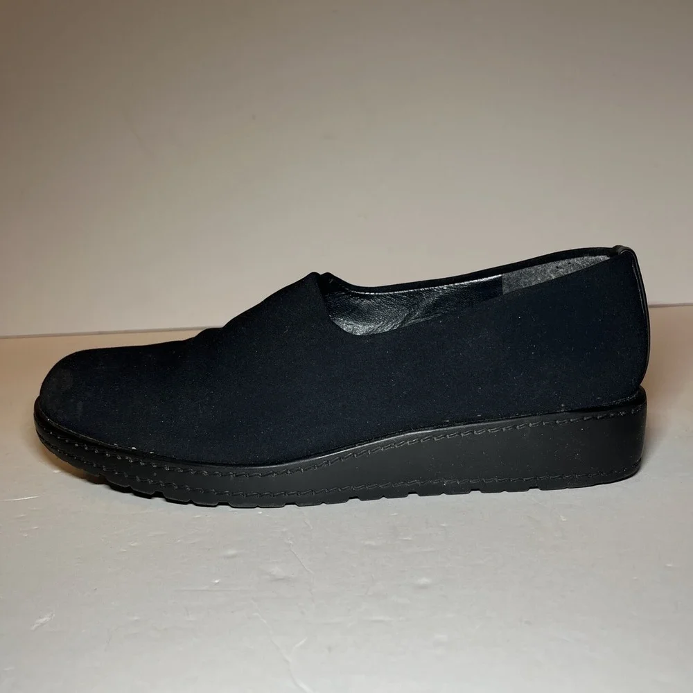 STUART WEITZMAN  Black Women's Slip Ons Slides QUALITY SZ 8W